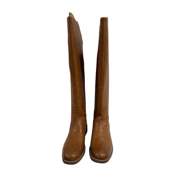 Franco Sarto Meyer Leather Knee High Boots Wide Calf Riding Minimalist Classic - Picture 2 of 14